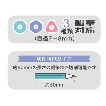 しっかり削れる! ミニえんぴつけずり ブルーブラック