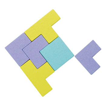 イクモク木製知育パズル 四角形