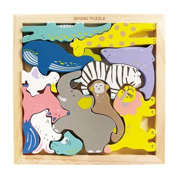 イクモク木製知育バランスパズル どうぶつ
